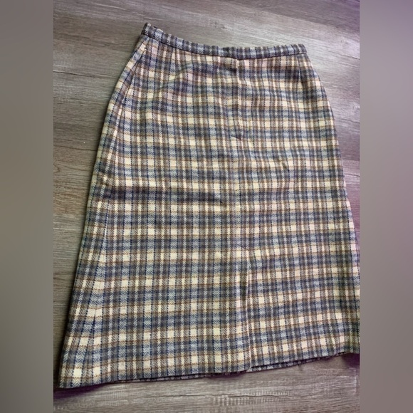 VTG Pendleton Knockabouts Plaid Skirt Pleated Skirt Multi Color Layered Size M L - Picture 4 of 11